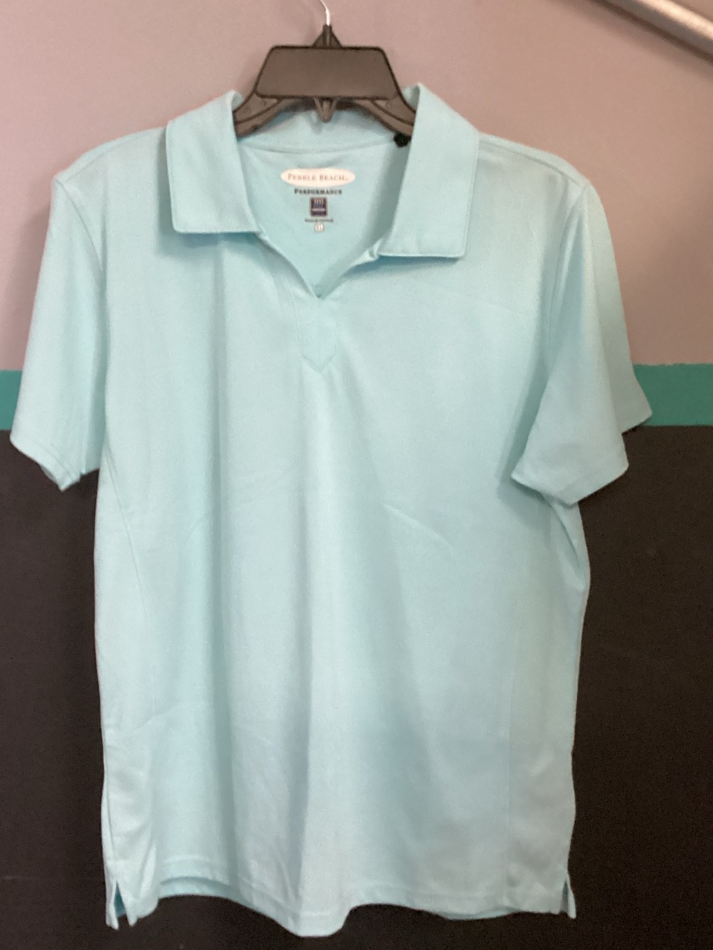 Pebble Beach Women's Light Aqua Polo Top